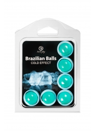 Набор из 6 шариков с массажным маслом Brazilian Balls с охлаждающим эффектом - Secret Play - купить с доставкой в Волжском