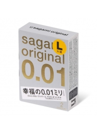 Презервативы Sagami Original 0.01 L-size увеличенного размера - 2 шт. - Sagami - купить с доставкой в Волжском