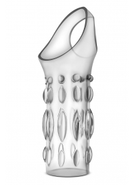 Прозрачная насадка на пенис Stretchy Studded Penis Sleeve Ring - Blush Novelties - в Волжском купить с доставкой