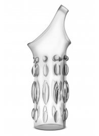 Прозрачная насадка на пенис Stretchy Studded Penis Sleeve Ring - Blush Novelties - в Волжском купить с доставкой