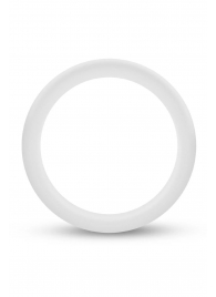 Белое люминесцентное эрекционное кольцо Silicone Glo Cock Ring - Blush Novelties - в Волжском купить с доставкой