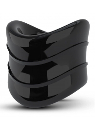 Черное эрекционное кольцо на мошонку Beef Ball Stretcher Snug X Long - Blush Novelties - в Волжском купить с доставкой