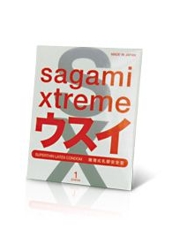 Ультратонкий презерватив Sagami Xtreme SUPERTHIN - 1 шт. - Sagami - купить с доставкой в Волжском