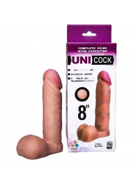 Фаллическая насадка для страпона UNICOCK 8  - 20 см. - LOVETOY (А-Полимер) - купить с доставкой в Волжском