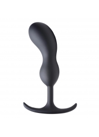 Черный массажер простаты с утяжелителями Premium Silicone Weighted Prostate Plug Large - 18,8 см. - XR Brands - в Волжском купить с доставкой