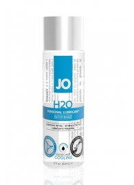 Охлаждающий лубрикант на водной основе JO Personal Lubricant H2O COOLING - 60 мл. - System JO - купить с доставкой в Волжском