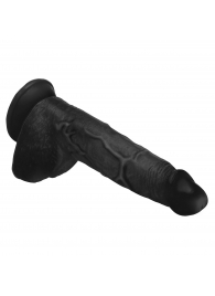 Черный фаллоимитатор Beefy Brad 9’’ Dildo with Balls - 22,4 см. - XR Brands