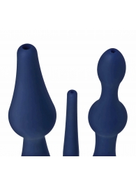 Набор из 3 универсальных насадок для анального душа Universal 3 Piece Silicone Enema Attachment Set - XR Brands - купить с доставкой в Волжском