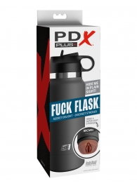 Смуглый мастурбатор-вагина в корпусе-бутылке F*ck Flask - Pipedream - в Волжском купить с доставкой