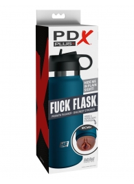 Смуглый мастурбатор-вагина в синей колбе F*ck Flask - Pipedream - в Волжском купить с доставкой