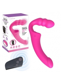 Розовый безремневой страпон Straples Strap-On Dildo - Erokay - купить с доставкой в Волжском