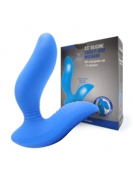 Синий вибромассажер простаты 3,5’’ Curve P-spot Massager - 12 см. - Erokay - в Волжском купить с доставкой