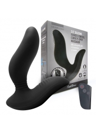 Черный вибромассажер простаты 3,5’’ Remote Control Curve P-spot Massager - 12 см. - Erokay - в Волжском купить с доставкой