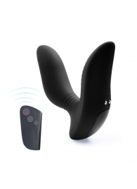 Черный вибромассажер простаты 3,5’’ Remote Control Curve P-spot Massager - 12 см. - Erokay - в Волжском купить с доставкой
