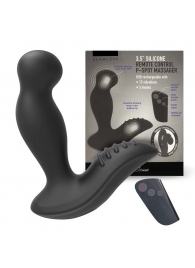 Черный вибромассажер простаты 3,5’’ Remote Control P-spot Massager - 12,5 см. - Erokay - в Волжском купить с доставкой