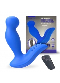 Синий вибромассажер простаты 3,5’’ Remote Control P-spot Massager - 12,5 см. - Erokay - в Волжском купить с доставкой