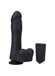 Черная мини-машина на присоске Piston Thruster - Doc Johnson - купить с доставкой в Волжском