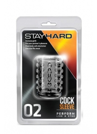 Прозрачная насадка на пенис с шишечками STAY HARD COCK SLEEVE 02 CLEAR - Blush Novelties - в Волжском купить с доставкой