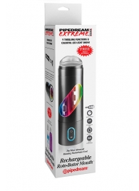 Перезаряжаемый мастурбатор-ротик Extreme Toyz Rechargeable Roto-Bator Mouth - Pipedream - в Волжском купить с доставкой