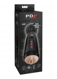 Мастурбатор-вагина с вибрацией Dirty Talk Starter Stroker - Pipedream - в Волжском купить с доставкой