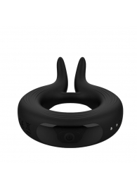 Черное эрекционное кольцо Marry Me Rechargeable Vibrating Cockring - Adrien Lastic - в Волжском купить с доставкой