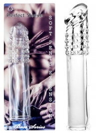 Прозрачная насадка-удлинитель Perfect Sleeve - 19 см. - Boys of Toys - в Волжском купить с доставкой