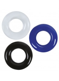 Набор из 3 эрекционных колец без рельефа - Boys of Toys - в Волжском купить с доставкой