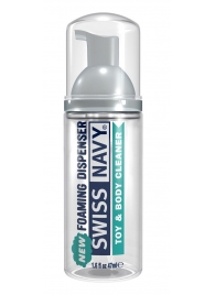 Очищающая пенка для игрушек и тела Toy   Body Cleaner Foamer - 47 мл. - Swiss navy - купить с доставкой в Волжском