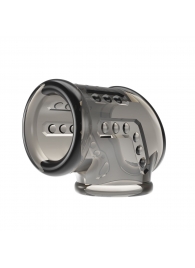 Дымчатая насадка на пенис и мошонку - Baile - в Волжском купить с доставкой