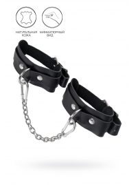 Черные мини-оковы со скруглёнными углами - Pecado - купить с доставкой в Волжском