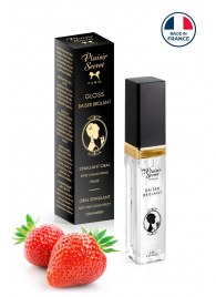 Стимулирующий блеск для губ со вкусом клубники - 7 мл. - Plaisir Secret - купить с доставкой в Волжском
