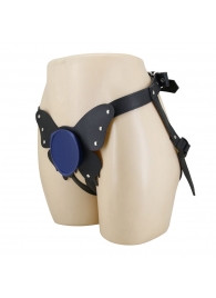 Синие трусики харнесс с платформой Caludio II - Baile - купить с доставкой в Волжском