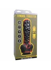 Черно-красная мини-машина на присоске Tendril Thruster - 21,6 см. - Doc Johnson - купить с доставкой в Волжском