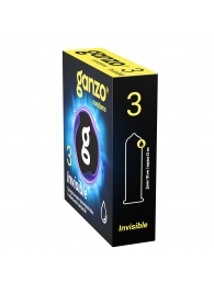 Супертонкие презервативы Ganzo Invisible - 3 шт. - Ganzo - купить с доставкой в Волжском