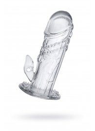 Прозрачная насадка на пенис Uco - 13 см. - A-toys - в Волжском купить с доставкой