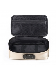 Золотистая сумочка для хранения игрушек Discreet Box - Dorcel - купить с доставкой в Волжском