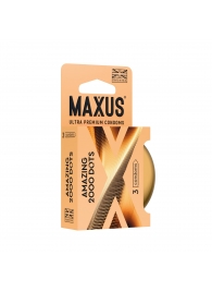 Точечные презервативы MAXUS 2000 Amazing Dots с железным кейсом - 3 шт. - Maxus - купить с доставкой в Волжском