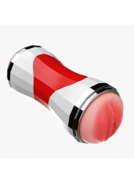 Двусторонний мастурбатор в колбе Power Grip Cup - вагина и ротик - Boys of Toys - в Волжском купить с доставкой