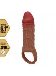 Реалистичная насадка на член Peirre - 15,5 см. - Baile - в Волжском купить с доставкой