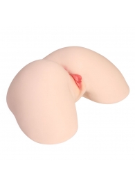 Мастурбатор-полуторс с двойным слоем материала и вибрацией Jenny Onahole Real Hips - KOKOS - в Волжском купить с доставкой