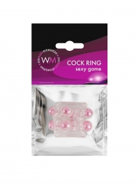 Прозрачная насадка на пенис с цветными шариками - Erowoman-Eroman - в Волжском купить с доставкой