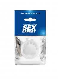 Эрекционное кольцо с мягкой стимулирующей насадкой - Sex Expert - в Волжском купить с доставкой