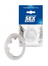 Эрекционное кольцо с мягкой стимулирующей насадкой - Sex Expert - в Волжском купить с доставкой