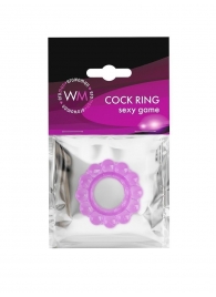 Лиловое эрекционное кольцо с 2 рядами стимулирующих шариков - Erowoman-Eroman - в Волжском купить с доставкой