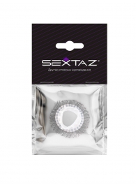 Эластичное эрекционное кольцо с длинными черными «ресничками» - Sextaz - в Волжском купить с доставкой
