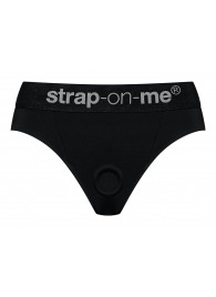 Черные трусики для насадок Heroine Lingerie Harness - size XL - Strap-on-me - купить с доставкой в Волжском
