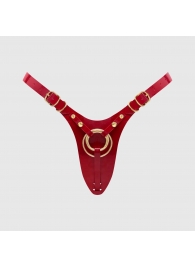 Красный пояс для фиксации насадок Strap-On-Me Leatherette Harness Fabulous - Strap-on-me - купить с доставкой в Волжском
