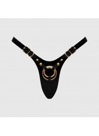 Черный пояс для фиксации насадок Strap-On-Me Leatherette Harness Fabulous - Strap-on-me - купить с доставкой в Волжском