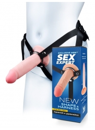 Мужской полый страпон на регулируемых ремнях - 18,5 см. - Sex Expert - купить с доставкой в Волжском