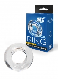Прозрачное эрекционное кольцо-бублик - Sex Expert - в Волжском купить с доставкой